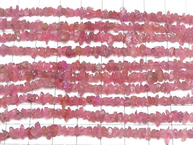 [Video] Pink Spinel AA++ Chips (Small Nugget) 1strand beads (aprx.6inch/16cm)