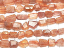 [Video] Sunstone AA Faceted Nugget 1strand beads (aprx.15inch/38cm)