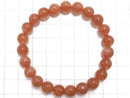 [Video][One of a kind] High Quality Sunstone AAA+ Round 8mm Bracelet NO.106
