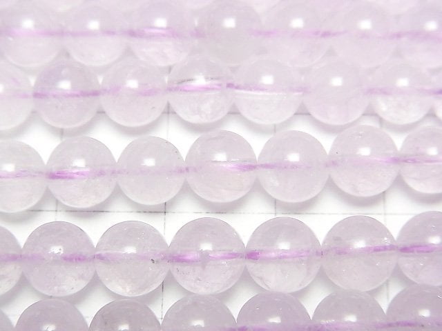 [Video] Light color Amethyst AA+ Round 6mm 1strand beads (aprx.15inch/37cm)