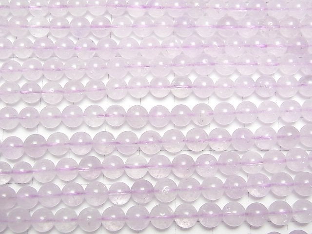 [Video] Light color Amethyst AA+ Round 6mm 1strand beads (aprx.15inch/37cm)