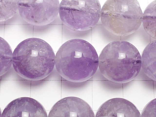 [Video] Lavender Amethyst AA++ Round 14mm 1/4 or 1strand beads (aprx.14inch/34cm)