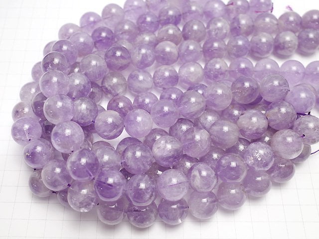 [Video] Lavender Amethyst AA++ Round 18mm 1/4 or 1strand beads (aprx.13inch/32cm)