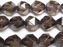 Smoky Quartz AAA 20Faceted Round 12mm [Dark color] 1/4 or 1strand beads (aprx.15inch/36cm)