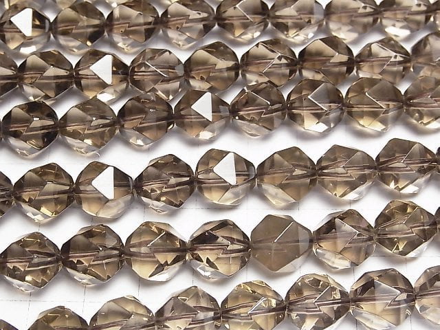 High Quality Smoky Quartz AAA 20Faceted Round 12mm [Light color] half or 1strand beads (aprx.15inch/36cm)