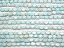 [Video]Magnesite Turquoise Rectangle Faceted Tube 6x5x5mm 1strand beads (aprx.14inch/34cm)