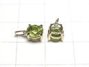 [Video][Japan]High Quality Peridot AAA Pendant 6x6x4mm [K10 Yellow Gold] 1pc