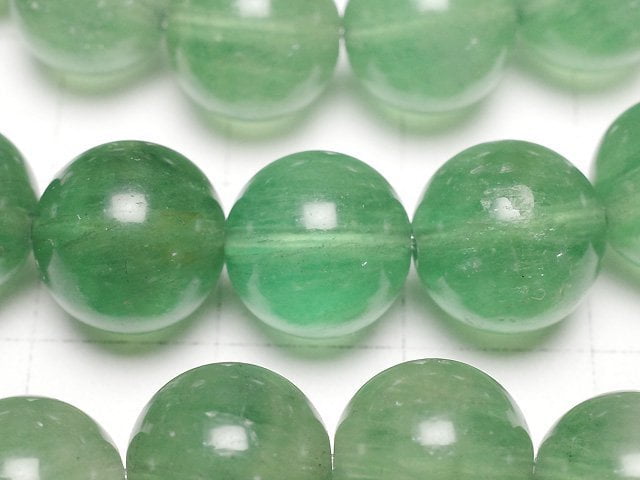 [Video] Green Fluorite AA++ Round 10mm Bracelet