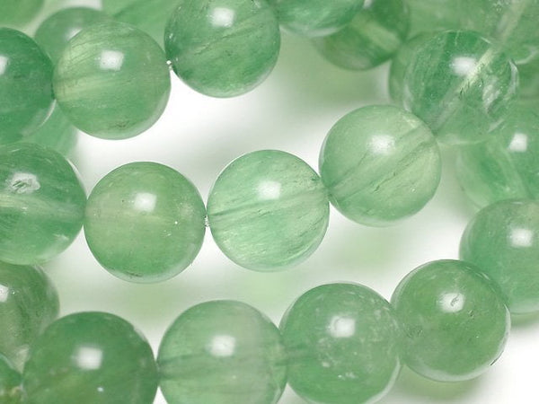 [Video] Green Fluorite AA++ Round 10mm Bracelet
