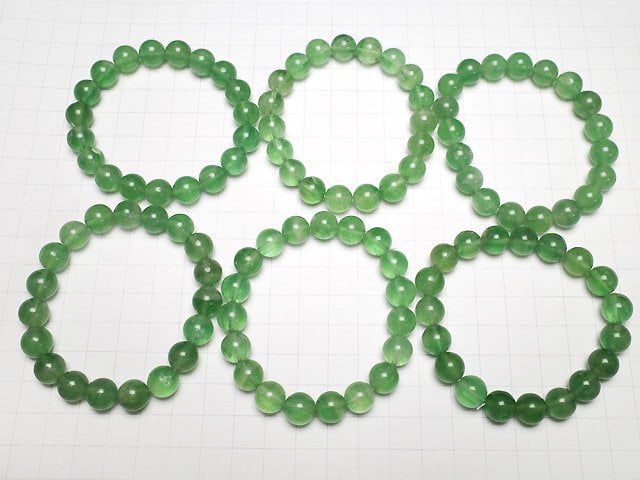 [Video] Green Fluorite AA++ Round 10mm Bracelet