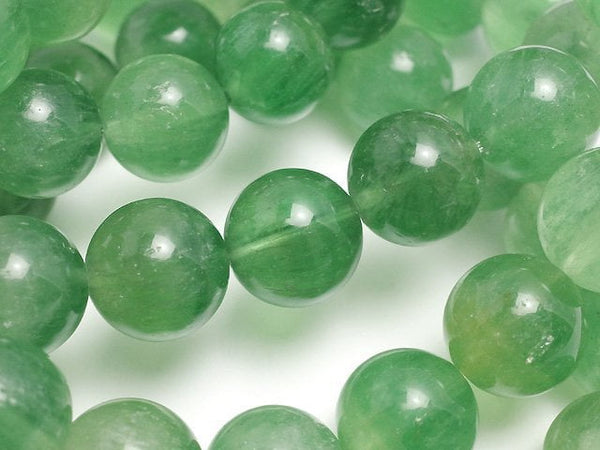 [Video] Green Fluorite AA++ Round 12mm Bracelet