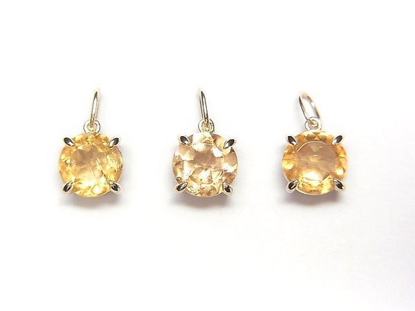 [Video] [Japan] High Quality Imperial Topaz AAA- Pendant 6x6x4mm [K10 Yellow Gold] 1pc