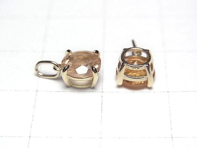 高品質帝王托帕石 AAA 吊墜 6x6x4mm [K10 黃金] 1個 [日本]