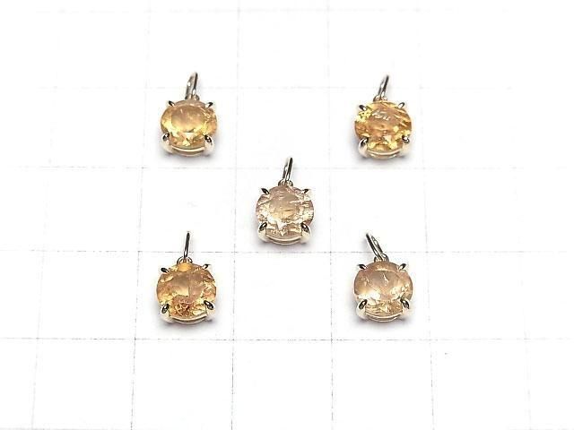 高品質帝王托帕石 AAA 吊墜 6x6x4mm [K10 黃金] 1個 [日本]