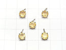 [Video] [Japan] High Quality Imperial Topaz AAA- Pendant 6x6x4mm [K10 Yellow Gold] 1pc