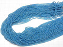 [Video] High Quality! Neon Blue Apatite AAA- Faceted Round 2mm 1strand beads (aprx.12inch/30cm)