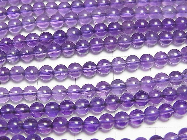 [Video]Amethyst AAA- Round 4mm 1strand beads (aprx.15inch/37cm)