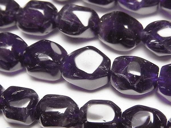 [Video]Amethyst AA+ Faceted Nugget 1strand beads (aprx.15inch/37cm)