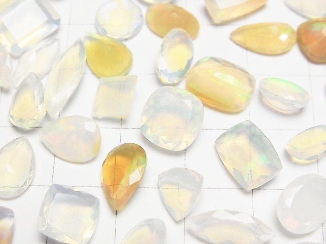 [Video]High Quality Ethiopian Opal AAA Loose stone Faceted Mix 5pcs