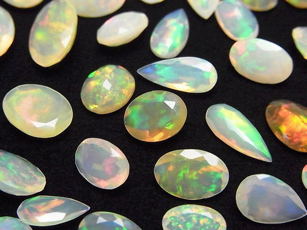 [Video] High Quality Ethiopian Opal AAA Loose stone Faceted Mix [S size] 5pcs