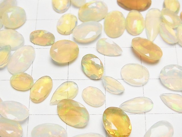 [Video] High Quality Ethiopian Opal AAA Loose stone Faceted Mix [S size] 5pcs