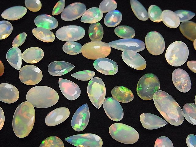 [Video] High Quality Ethiopian Opal AAA Loose stone Faceted Mix [S size] 5pcs