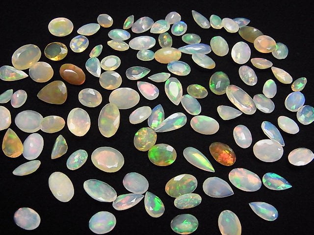 [Video] High Quality Ethiopian Opal AAA Loose stone Faceted Mix [S size] 5pcs