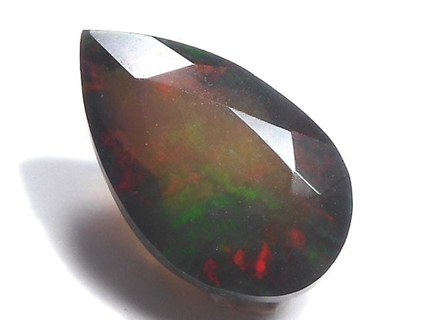 [Video][One of a kind] High Quality Black Opal AAA Loose stone Faceted 1pc NO.107