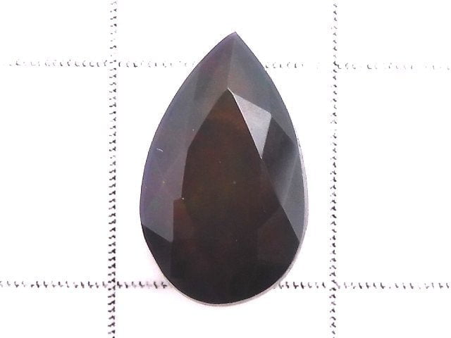 [Video][One of a kind] High Quality Black Opal AAA Loose stone Faceted 1pc NO.107