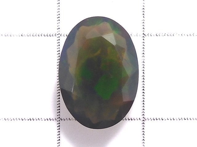 [Video][One of a kind] High Quality Black Opal AAA Loose stone Faceted 1pc NO.113