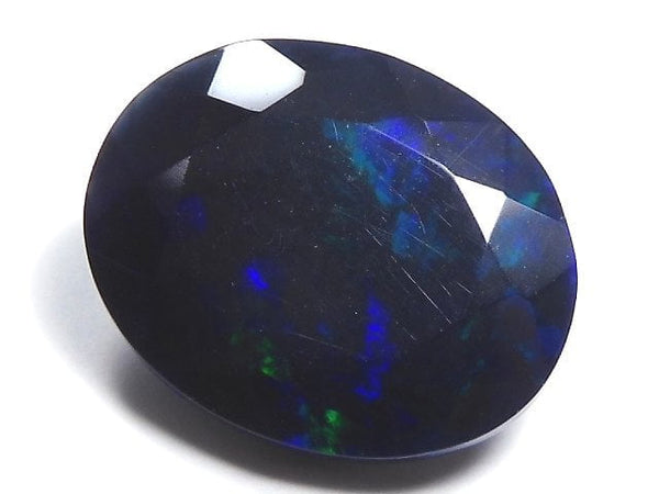 [Video][One of a kind] High Quality Black Opal AAA Loose stone Faceted 1pc NO.118
