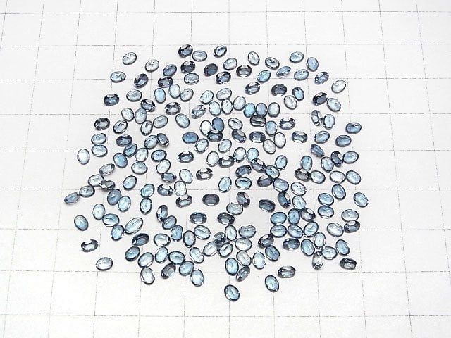 [Video]High Quality London Blue Topaz AAA Loose stone Oval Faceted 4x3x2mm 10pcs
