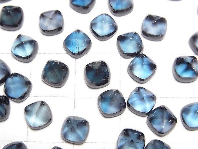 [Video] High Quality London Blue Topaz AAA Sugarloaf Cut 6x6mm 1pc