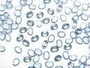 [Video]High Quality Sky Blue Topaz AAA Loose stone Oval Faceted 4x3mm 10pcs