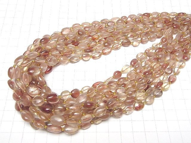 [Video]High Quality Oregon Sunstone AAA- Nugget half or 1strand beads (aprx.16inch/40cm)