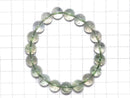 [Video][One of a kind] High Quality Green Sunstone Round 10mm Bracelet NO.25