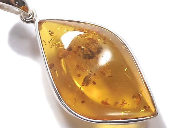 [Video][One of a kind] Baltic Amber Pendant Silver925 NO.11