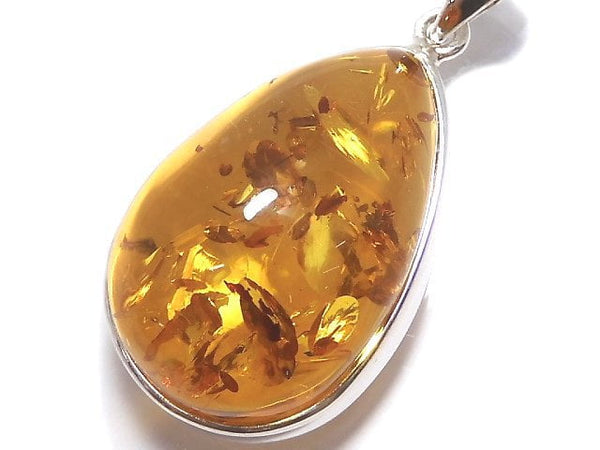 [Video][One of a kind] Baltic Amber Pendant Silver925 NO.15