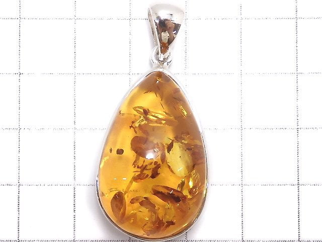 [Video][One of a kind] Baltic Amber Pendant Silver925 NO.15