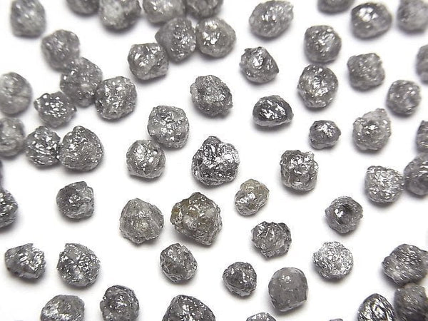 [Video] Grey Diamond Loose stone Rough Nugget 5pcs