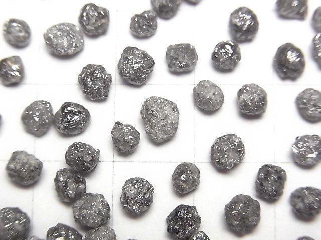 [Video] Grey Diamond Loose stone Rough Nugget 5pcs