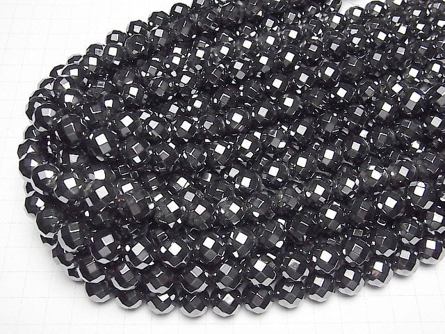 [Video]Hematite 64Faceted Round 12mm half or 1strand beads (aprx.15inch/38cm)