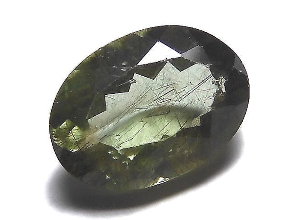 [Video][One of a kind] High Quality Ludwigite in Peridot Loose stone Faceted 1pc NO.31