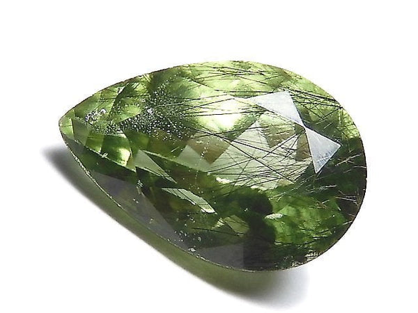 [Video][One of a kind] High Quality Ludwigite in Peridot Loose stone Faceted 1pc NO.36