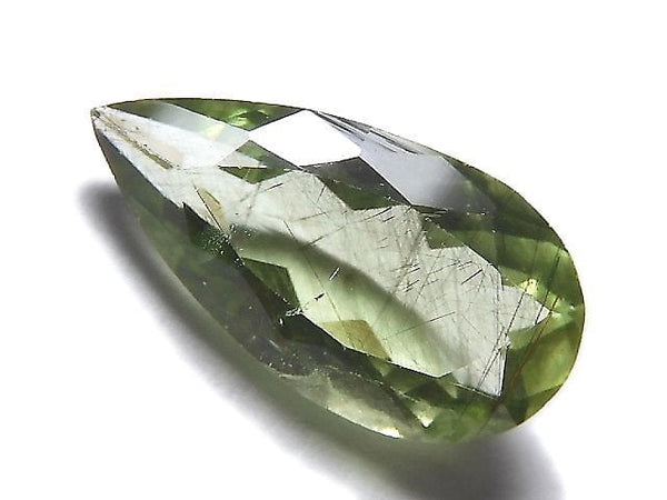 [Video][One of a kind] High Quality Ludwigite in Peridot Loose stone Faceted 1pc NO.38