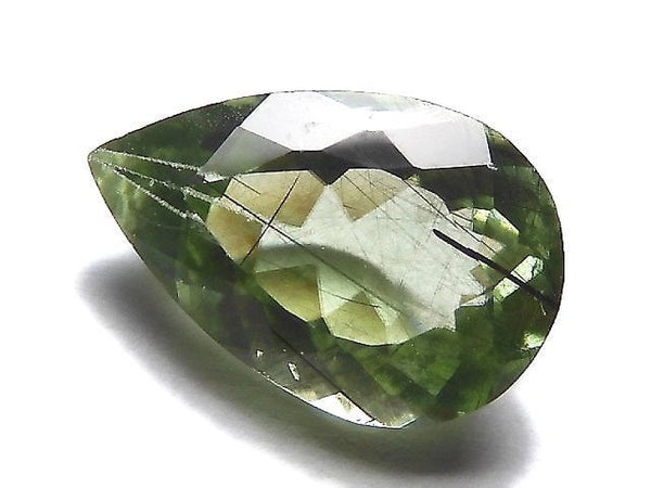 [Video][One of a kind] High Quality Ludwigite in Peridot Loose stone Faceted 1pc NO.40