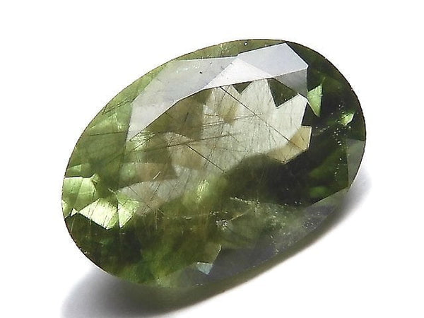 [Video][One of a kind] High Quality Ludwigite in Peridot Loose stone Faceted 1pc NO.41