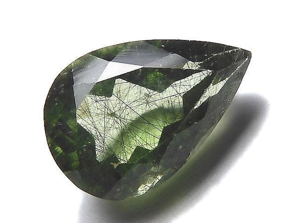 [Video][One of a kind] High Quality Ludwigite in Peridot Loose stone Faceted 1pc NO.42