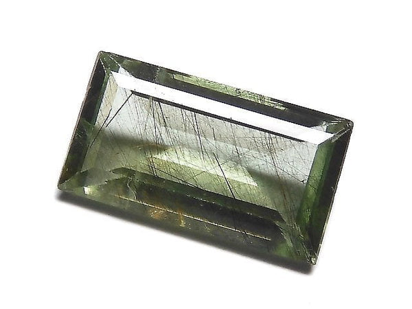 [Video][One of a kind] High Quality Ludwigite in Peridot Loose stone Faceted 1pc NO.43