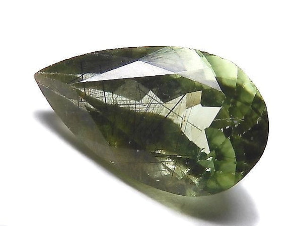 [Video][One of a kind] High Quality Ludwigite in Peridot Loose stone Faceted 1pc NO.44
